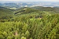 Forest Landscape in the Hills Royalty Free Stock Photo