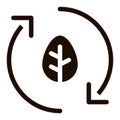 Forest Leaves Tree Arrows Vector Icon