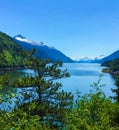 Skagway Alaska Lake and Mountains Royalty Free Stock Photo