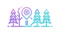 Forest Location Pin: Wilderness Navigation Nature Spots, vector design Generative AI Royalty Free Stock Photo