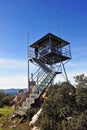 Forest lookout tower in Sierra Madrona, Ciudad Real province, Spain