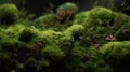 Forest moss close up texture highly detailed