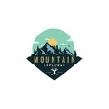 Forest, Mountain Adventure, Deer Hunter Badge Vector Logo