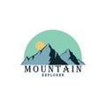 Forest, Mountain Adventure Logo, Explorer, Badge Vector Design, Sign, Icon Royalty Free Stock Photo