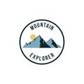 Forest, Mountain Adventure Logo, Explorer, Badge Vector Design, Sign, Icon Royalty Free Stock Photo