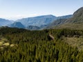 Forest and mountains on a Island Royalty Free Stock Photo