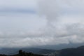 Forest Mountains with white cloud Royalty Free Stock Photo