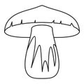 Forest mushroom icon, outline style