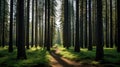 forest oregon trees backgrounds Royalty Free Stock Photo