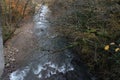 Long tail river inside the forest and mountains Royalty Free Stock Photo