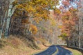 Forest road in autumn - Shenandoah National Park