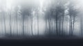 forest scene fog panorama foggy