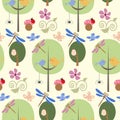 Forest seamless pattern