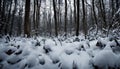 Forest Serenade - Canadian Woodland in Winter Royalty Free Stock Photo