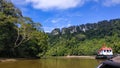 Forest ship operations on the Kayan River, Kalimantan.