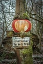 Forest Sign Tree Grunge Germany