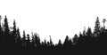 Forest silhouette backdrop
