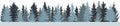 Forest silhouette in winter, panorama. Vector illustration Royalty Free Stock Photo