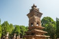 Forest of Steles in Four Gates Pagoda Park Royalty Free Stock Photo