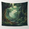 The Forest Tapestry: A Painting of Nature's Charm