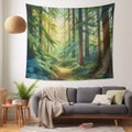 The Forest Tapestry: A Painting of Nature's Charm