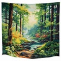 The Forest Tapestry: A Painting of Nature's Charm