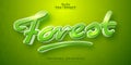 Forest text, cartoon style editable text effect