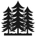 Forest vector epsHand drawn, Crafteroks, svg, free, free svg file, eps, dxf, vector, logo, silhouette, icon, instant download, dig