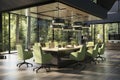 Forest View Conference Room: Modern Design Meets Nature.