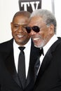 Forest Whitaker, Morgan Freeman Royalty Free Stock Photo