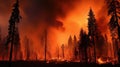 forest wild fires Royalty Free Stock Photo