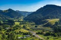 Forested hills in rural New Zealand Royalty Free Stock Photo