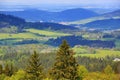 The forested, hilly landscape near Hartmanice, SuÃÂ¡ice, ÃÂ umava, Czech Republic