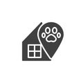 Forester house vector icon