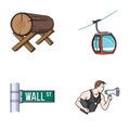 Forestry, finance and other web icon in cartoon style.travel, fitness icons in set collection.