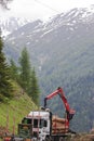 Forestry in Tyroler Koednitz valley, Austria