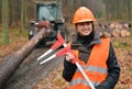 Forestry worker Royalty Free Stock Photo