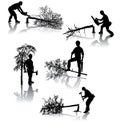 Forestry workers