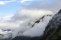 Forests of fog above Kaprun Royalty Free Stock Photo