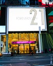 Forever 21, Times Square retail store NYC. Royalty Free Stock Photo