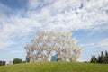 Forever Bicycles sculpture by Ai Weiwei located in The Forks in Winnipeg, Manitoba, Canada