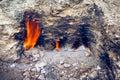 Forever burning fire of mount Chimaera in Turkey