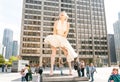 Forever Marilyn Monroe Sculpture along Michigan avenue.