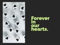 Forever in our hearts inspirational quote Royalty Free Stock Photo