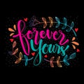 Forever Yours quote design.