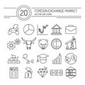 Forex Line Icons