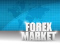 Forex market business illustration design