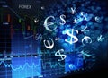 Forex screen Royalty Free Stock Photo