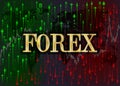 Forex sign and buy and sell arrows. Royalty Free Stock Photo