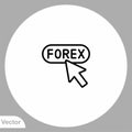Forex vector icon sign symbol